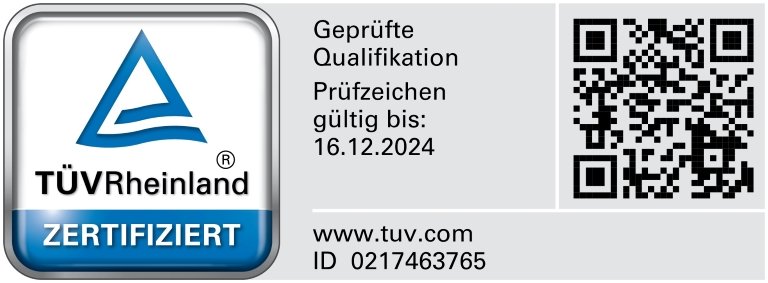 Tüv Rheinland Zertifikat